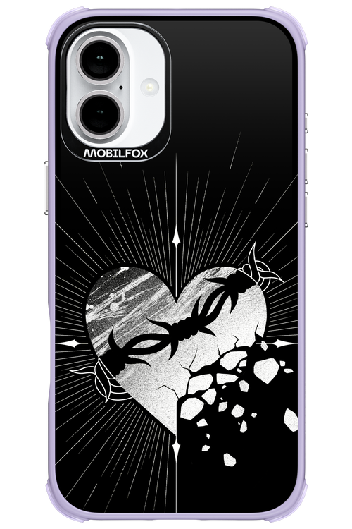 Fehér Szív - Apple iPhone 16 Plus