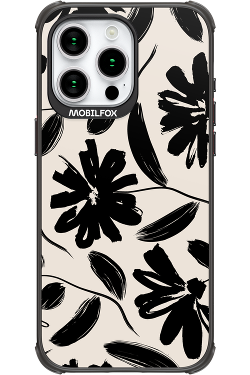 Monochrome Flowerss - Apple iPhone 15 Pro Max