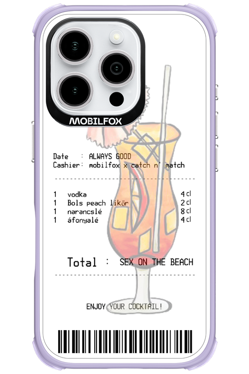 sex on the beach koktél - Apple iPhone 16 Pro
