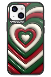 XMAS Hearts - Apple iPhone 13 Mini