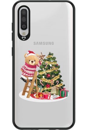 Christmas Bear (Transparent) - Samsung Galaxy A70