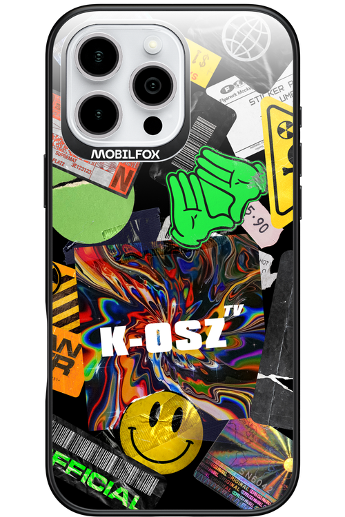 K-osz Sticker Black - Apple iPhone 16 Pro Max