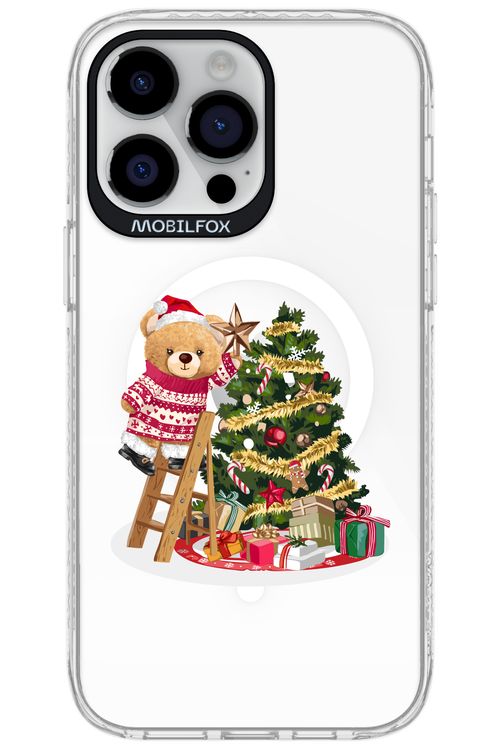 Christmas Bear (Transparent) - Apple iPhone 14 Pro Max