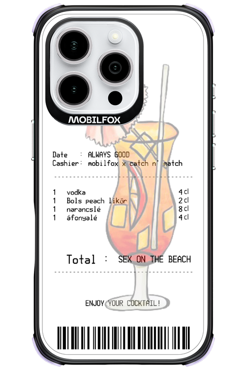 sex on the beach koktél - Apple iPhone 16 Pro