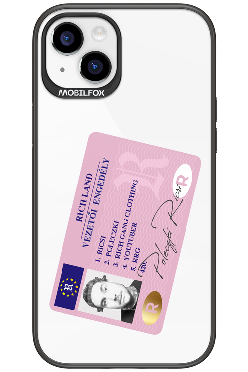 Vezetői engedély - Apple iPhone 15 Plus
