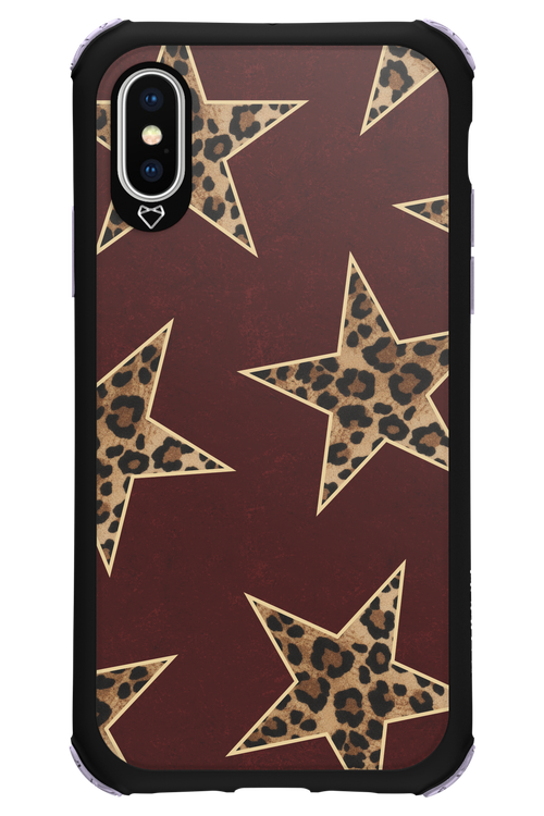 Wild Stars Burgundy - Apple iPhone XS