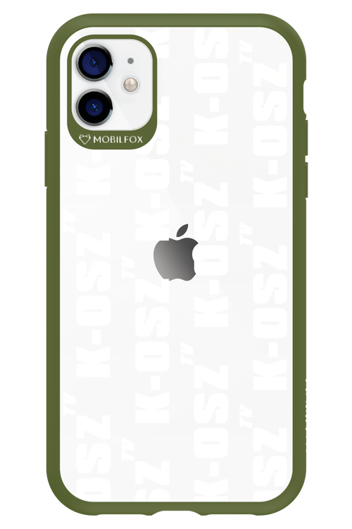 K-osz Transparent White - Apple iPhone 11