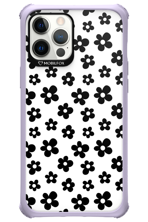 Monochrome Flowers  - Apple iPhone 12 Pro Max