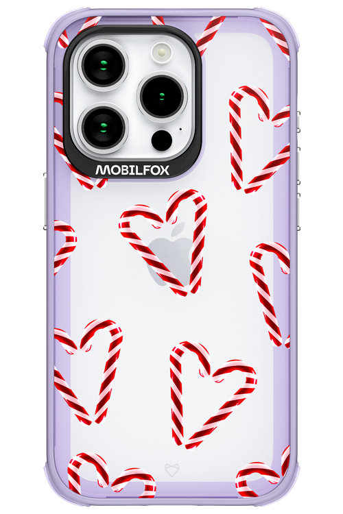 Candy Cane Hearts - Apple iPhone 15 Pro