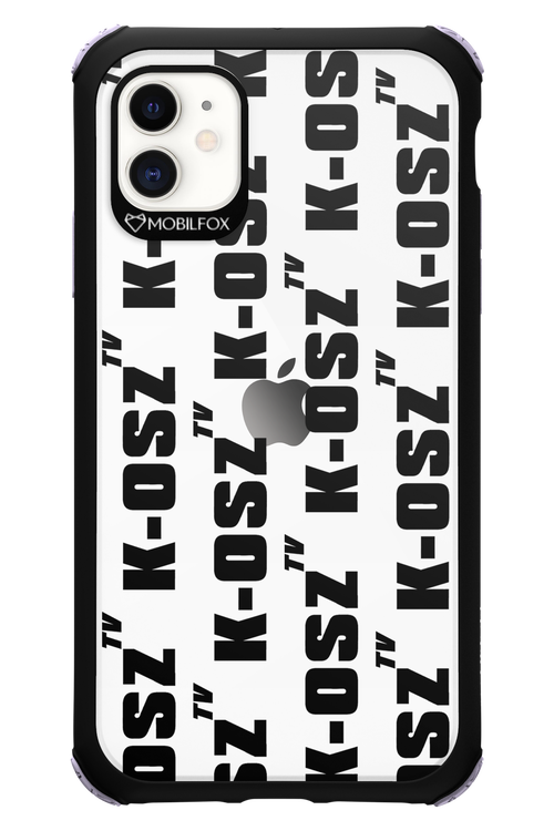 K-osz Transparent Black - Apple iPhone 11