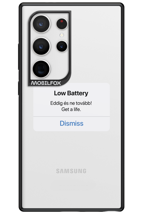 Very Low Battery - Samsung Galaxy S24 Ultra
