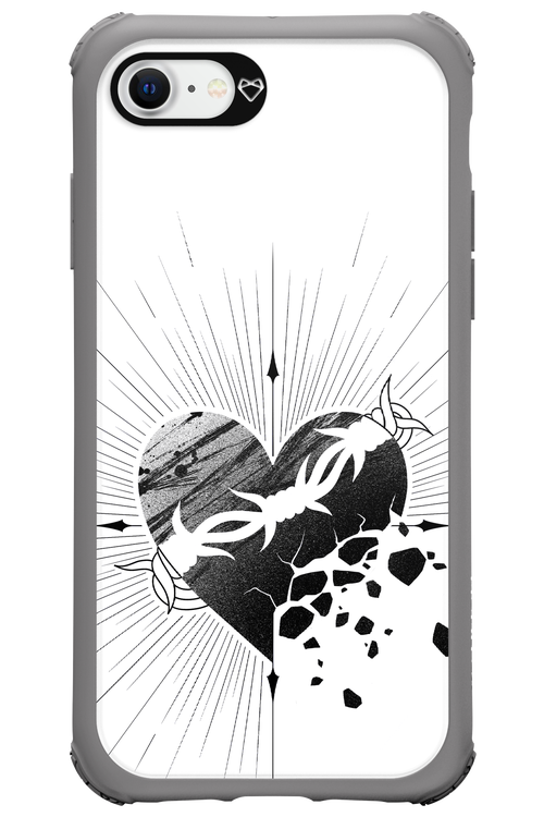 Fekete Szív - Apple iPhone 8