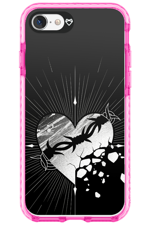 Fehér Szív - Apple iPhone 8