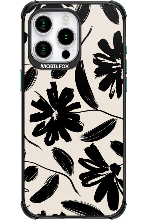 Monochrome Flowerss - Apple iPhone 15 Pro Max