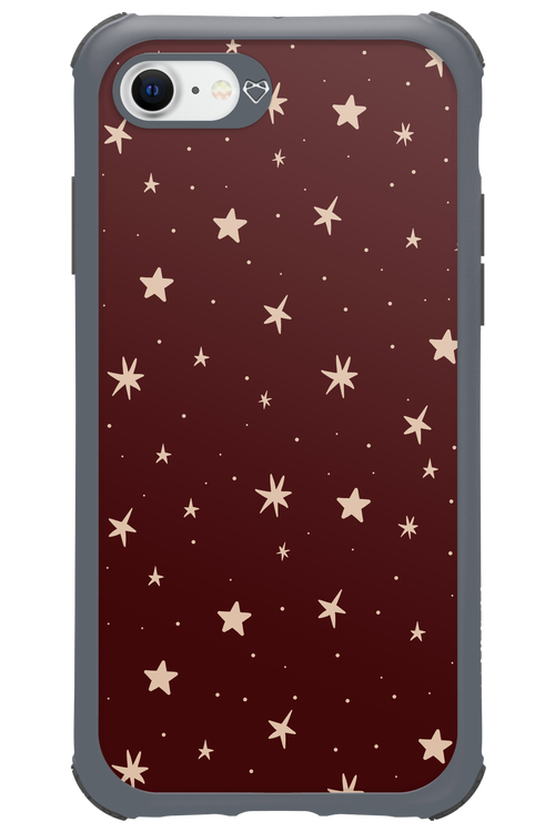 Burgundy Stars - Apple iPhone 8