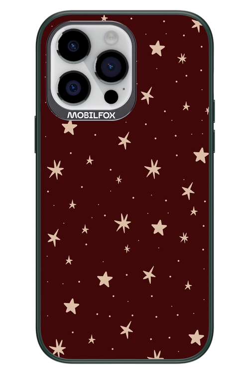 Burgundy Stars - Apple iPhone 14 Pro Max