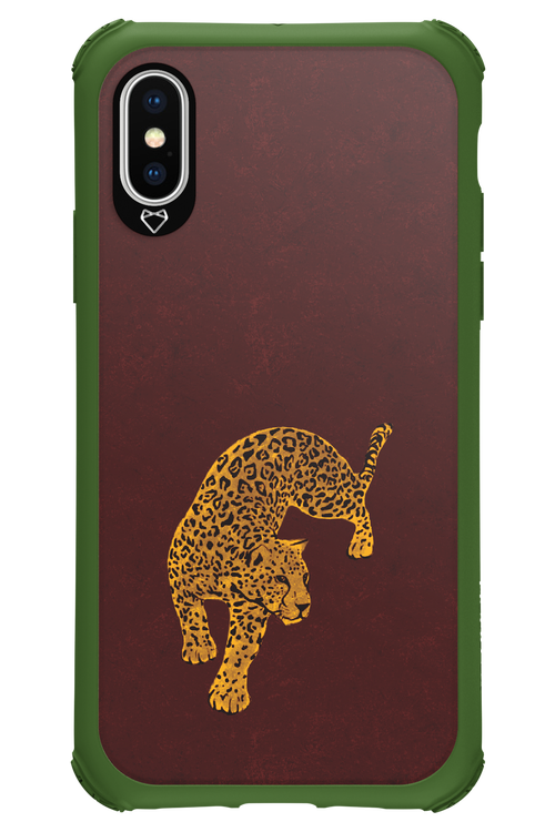 Burgundy Leopard - Apple iPhone X