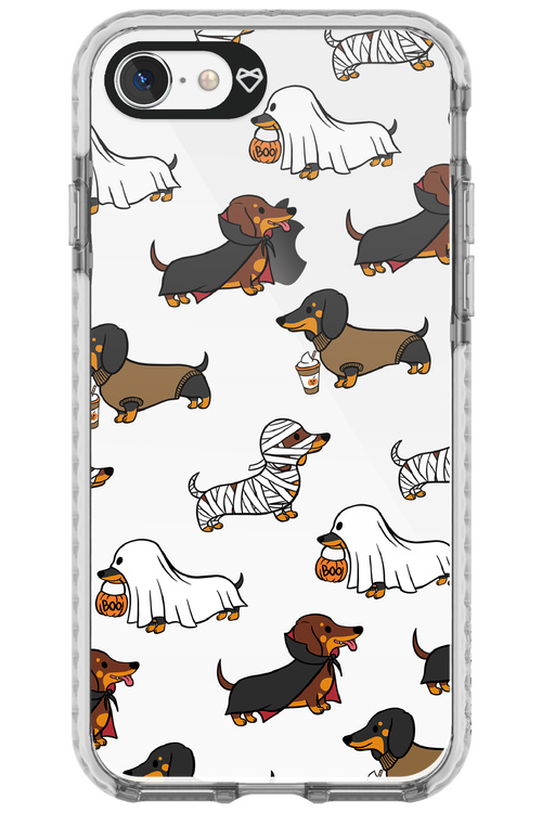 Scary Dachshund (Transparent) - Apple iPhone 8
