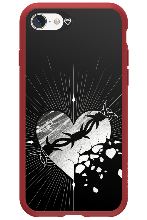 Fehér Szív - Apple iPhone 8