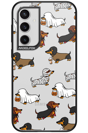 Scary Dachshund (Transparent) - Samsung Galaxy S23 FE