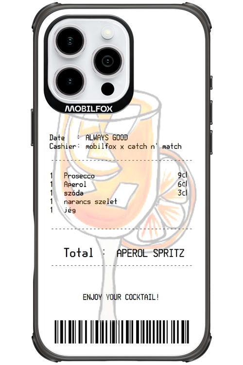 aperol spritz koktél - Apple iPhone 16 Pro Max