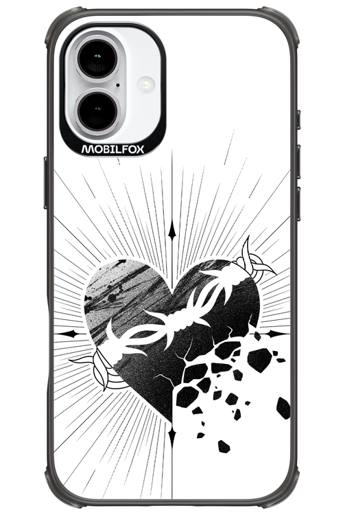 Fekete Szív - Apple iPhone 16 Plus
