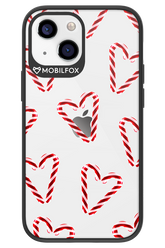 Candy Cane Hearts - Apple iPhone 13 Mini