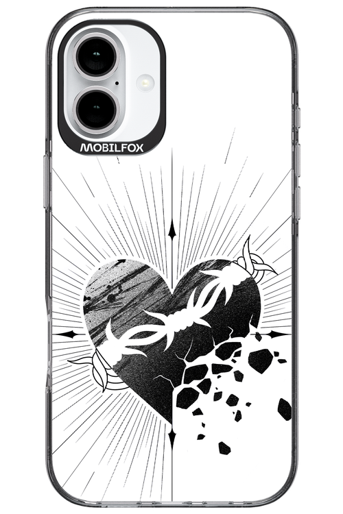 Fekete Szív - Apple iPhone 16 Plus