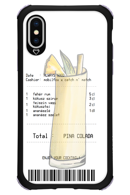 pina colada koktél - Apple iPhone XS