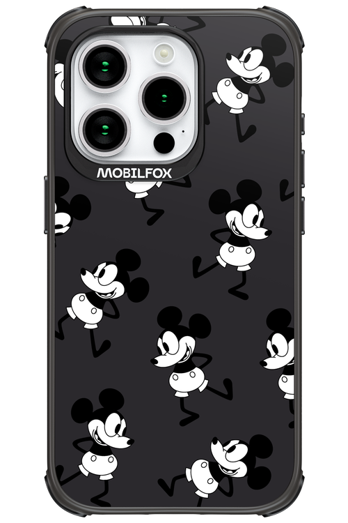 Iconic Mouse (antracite pattern) - Apple iPhone 15 Pro
