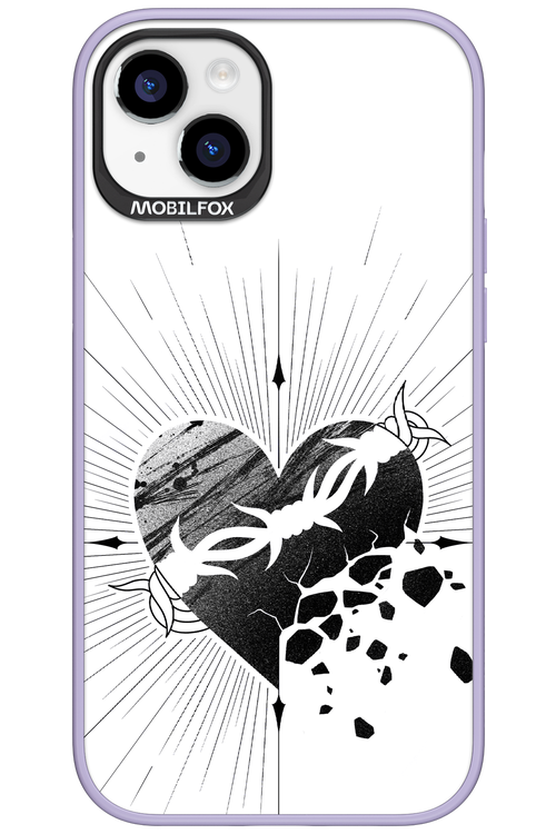 Fekete Szív - Apple iPhone 15 Plus