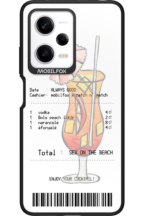 sex on the beach koktél - Xiaomi Redmi Note 12 Pro 5G