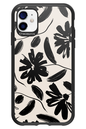 Monochrome Flowerss - Apple iPhone 11
