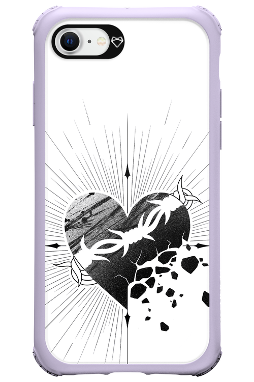 Fekete Szív - Apple iPhone 8