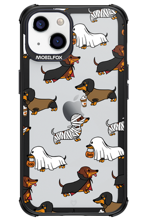 Scary Dachshund (Transparent) - Apple iPhone 13