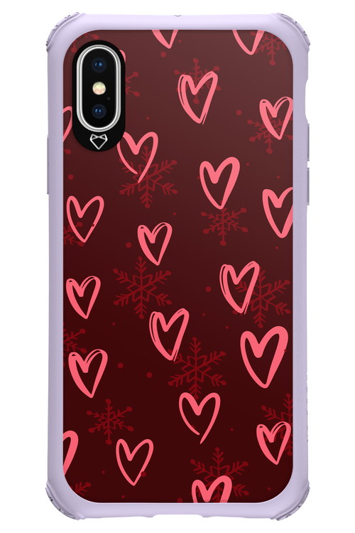 Christmas Hearts - Apple iPhone XS