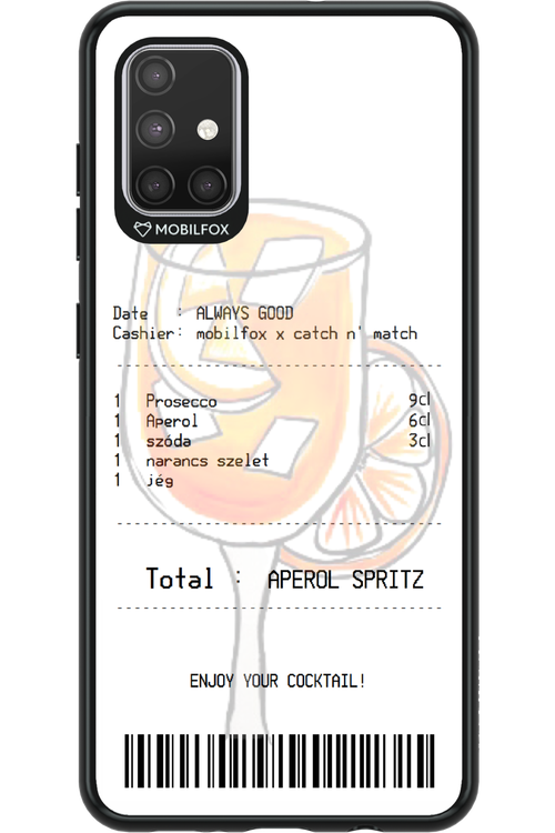aperol spritz koktél - Samsung Galaxy A71