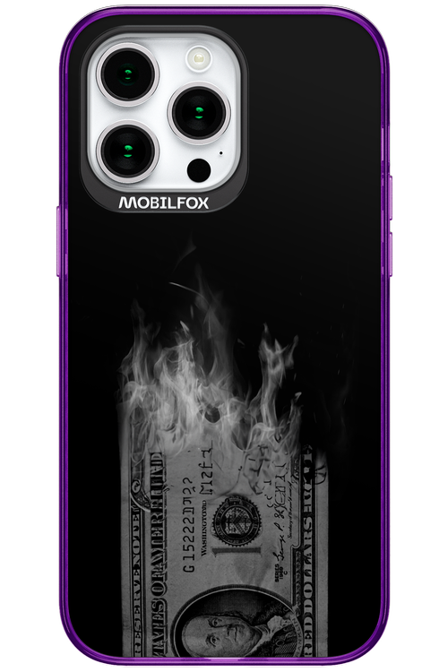 Money Burn B&W 2.0 - Apple iPhone 15 Pro Max