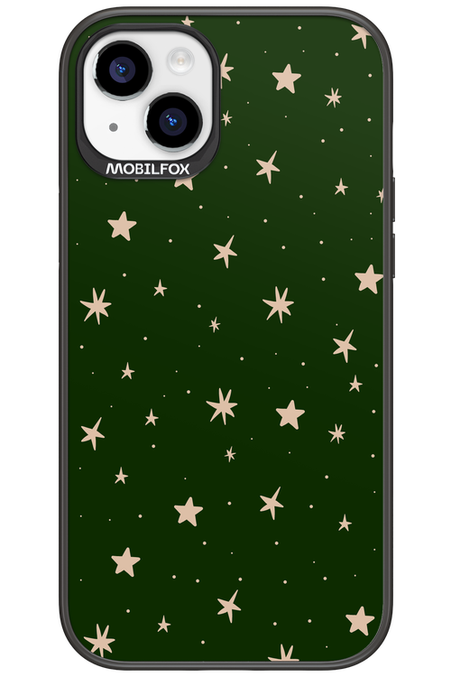 Forest Green Stars - Apple iPhone 15 Plus