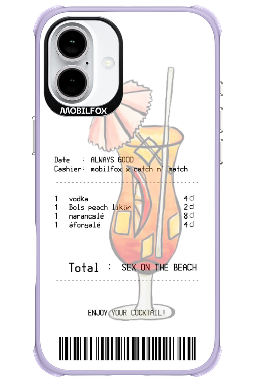 sex on the beach koktél - Apple iPhone 16 Plus