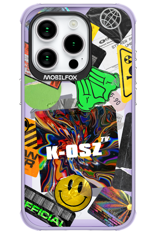 K-osz Sticker Transparent - Apple iPhone 15 Pro