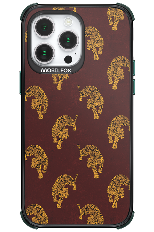 Burgundy Leopard Pattern - Apple iPhone 14 Pro Max