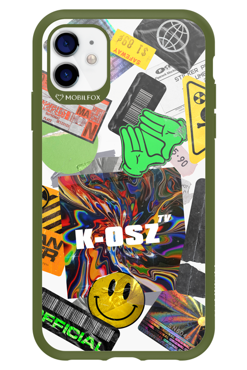 K-osz Sticker Transparent - Apple iPhone 11