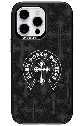 Dark Souls Society (Leather) - Apple iPhone 15 Pro Max
