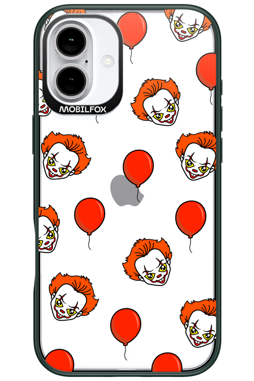 Mystery Clown (Transparent) - Apple iPhone 16 Plus