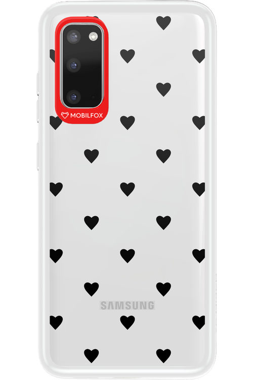 Hearts Transparent - Samsung Galaxy S20