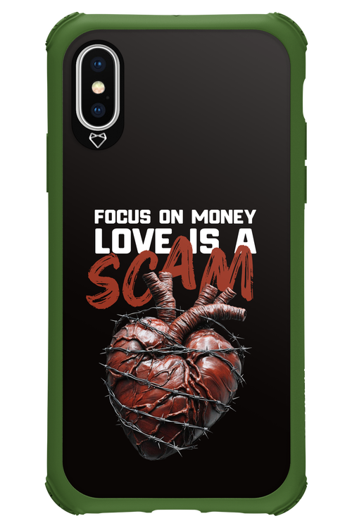 Focus on money, love is a scam - Apple iPhone X