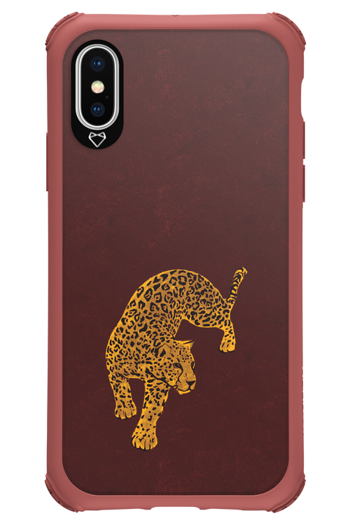 Burgundy Leopard - Apple iPhone X