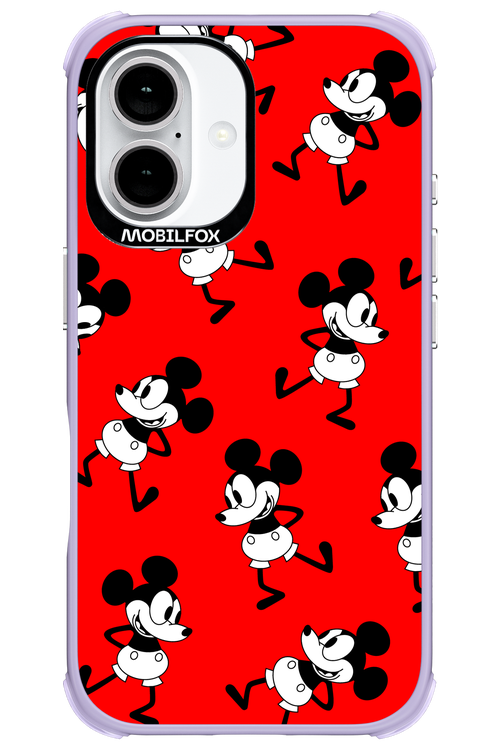 Iconic Mouse (red pattern) - Apple iPhone 16