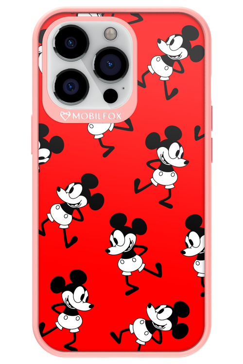 Iconic Mouse (red pattern) - Apple iPhone 13 Pro